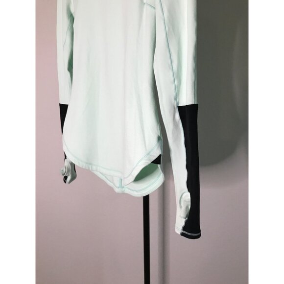 Lulu Lemon Long Sleeve Shirt | Mint Green Running Top | Size 4 | Thumb Holes - Picture 2 of 5